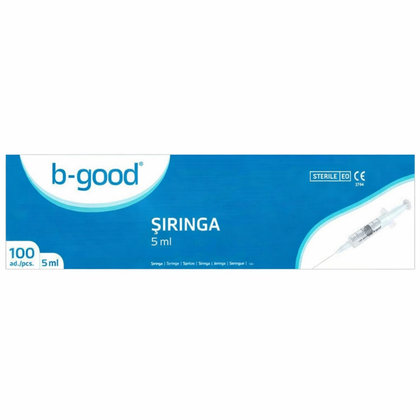 B-Good Enjektör 5 cc 3 Parca Siyah 100'lü